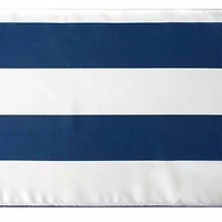 Design Imports Nautical Blue Cabana Stripe Outdoor Table Runner