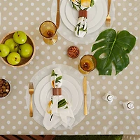 Design Imports Natl Polka Dot Vinyl Tablecloth