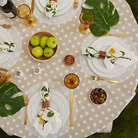 Design Imports Polka Dot Vinyl Tablecloths