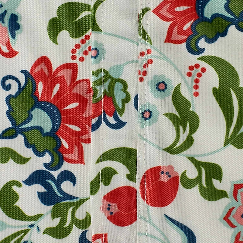 Design Imports Garden Floral Print Outdoor With Zipper Tablecloth
