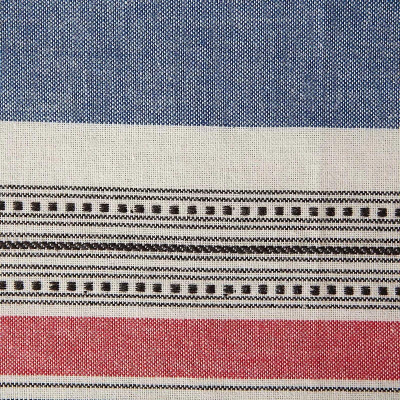 Design Imports Warm Stripe Tablecloth