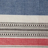 Design Imports Warm Stripe Tablecloth