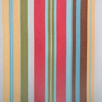 Design Imports Summer Stripe Outdoor  With Zipper Tablecloth