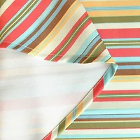 Design Imports Summer Stripe Outdoor  With Zipper Tablecloth
