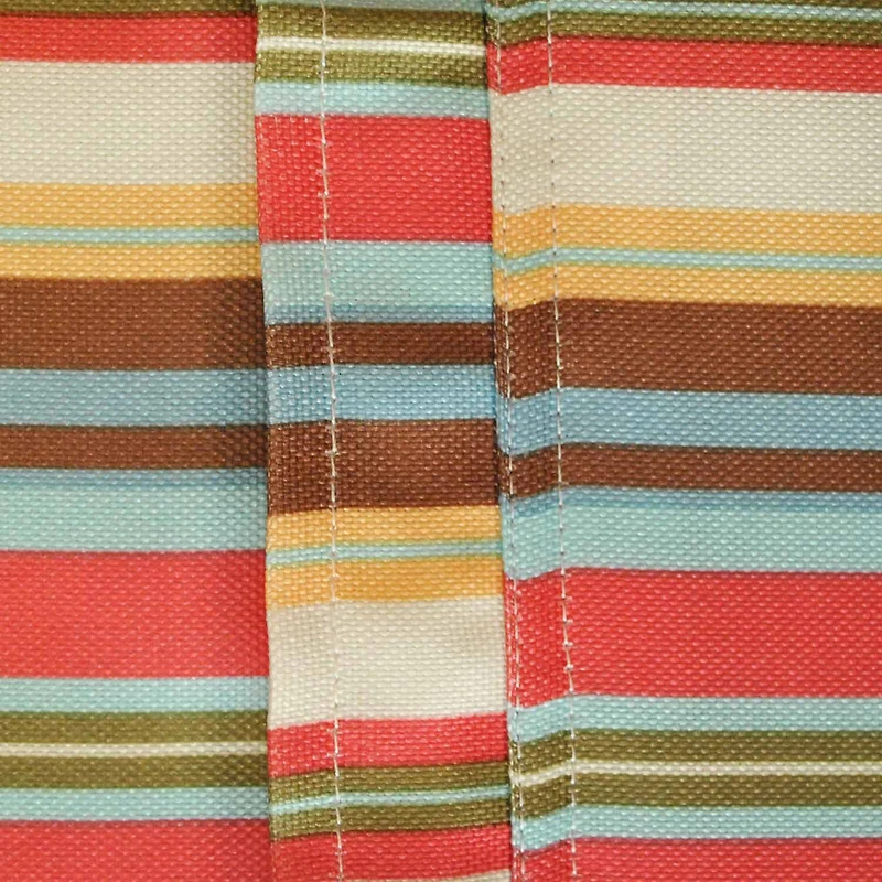 Design Imports Summer Stripe Outdoor With Zipper Tablecloth