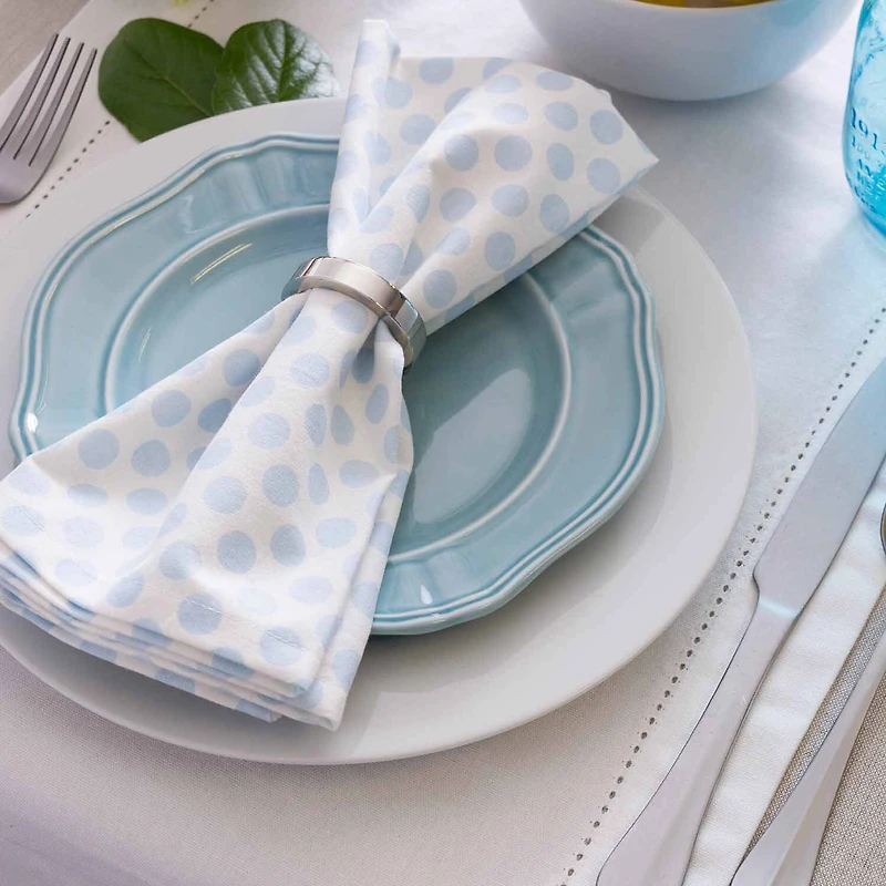 Design Imports Natural Solid Chambray Tablecloth