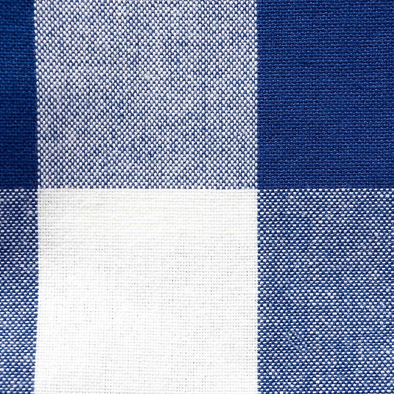 Design Imports Navy Buffalo Check Tablecloth