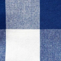 Design Imports Navy Buffalo Check Tablecloth