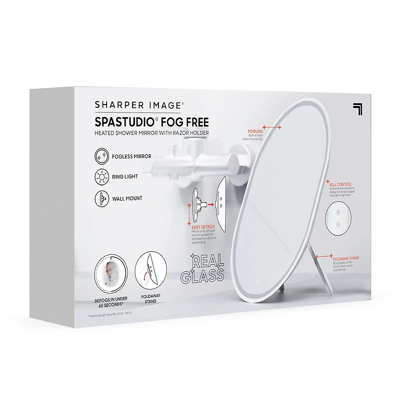 Sharper Image Spastudio® Heated Shower Mirror