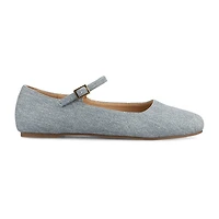 Journee Collection Womens Square Closed Toe Ballet Flats
