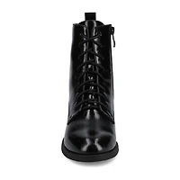 Journee Collection Womens Flat Heel Combat Boots