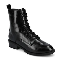 Journee Collection Womens Flat Heel Combat Boots