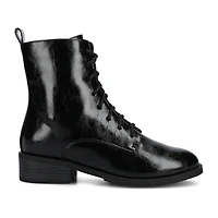 Journee Collection Womens Flat Heel Combat Boots