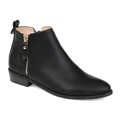 Journee Collection Womens Ellis Stacked Heel Booties