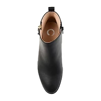 Journee Collection Womens Ellis Stacked Heel Booties