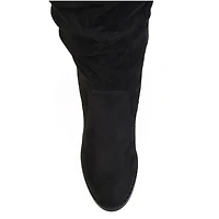 Journee Collection Womens Kaison Stacked Heel Over the Knee Boots