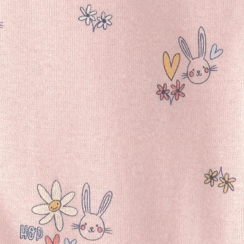 Carter's Baby Girls Footed Round Neck Long Sleeve One Piece Pajama
