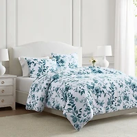Martha Stewart Vivian Floral Easy Care Duvet Cover Set
