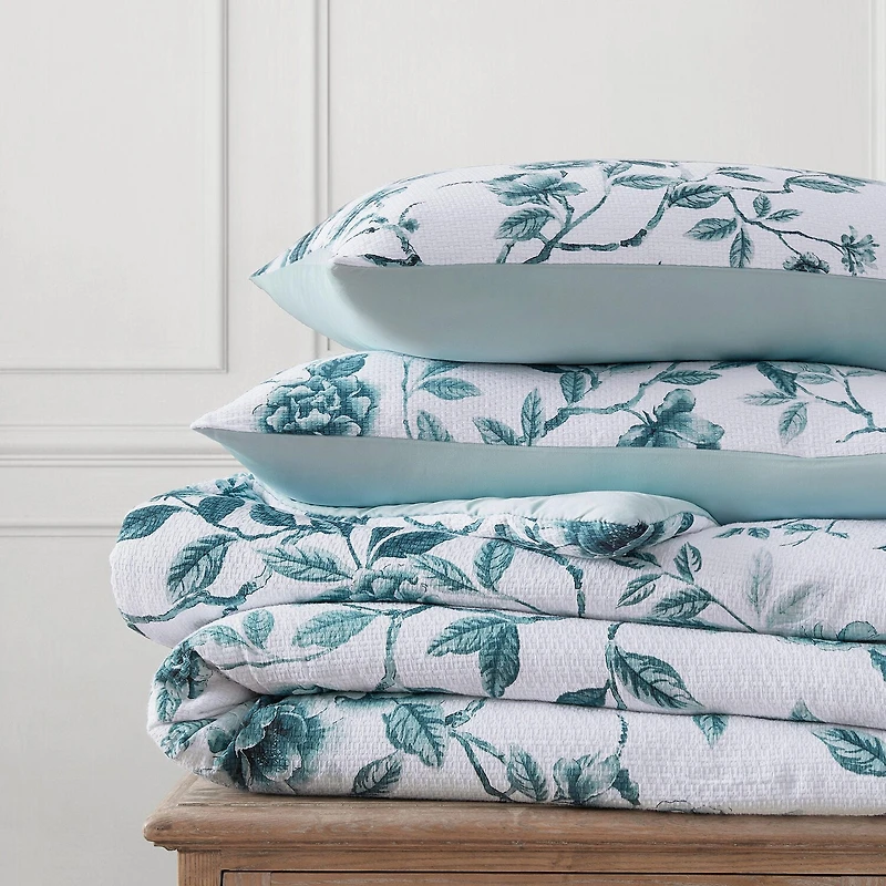 Martha Stewart Vivian Floral Easy Care Comforter Set