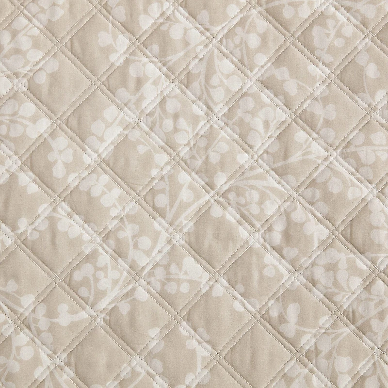 Martha Stewart Layered Branches Easy Care Quilt Set