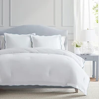 Martha Stewart Simple Scallop Easy Care Duvet Cover Set