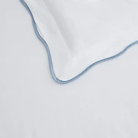 Martha Stewart Simple Scallop Easy Care Duvet Cover Set