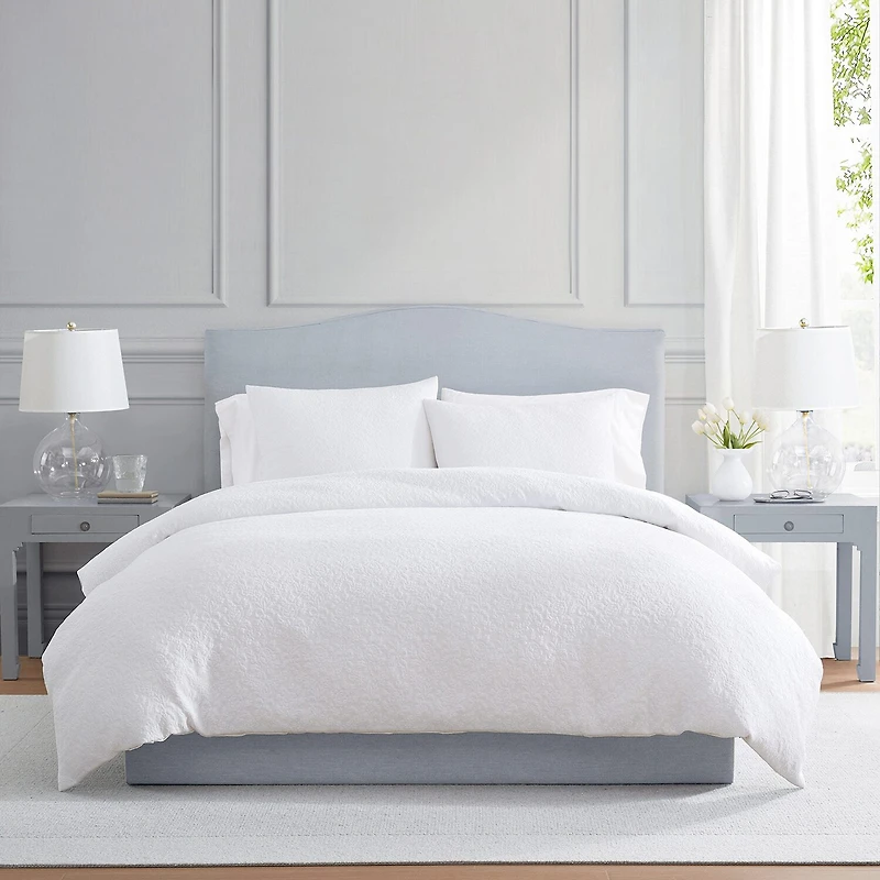 Martha Stewart Garden Trellis Easy Care Duvet Cover Set