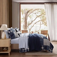 Eddie Bauer Moose Patchwork Easy Care Quilt Set