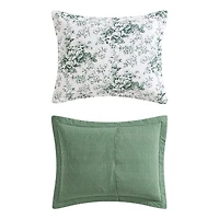 Laura Ashley Toile Delight Easy Care Quilt Set