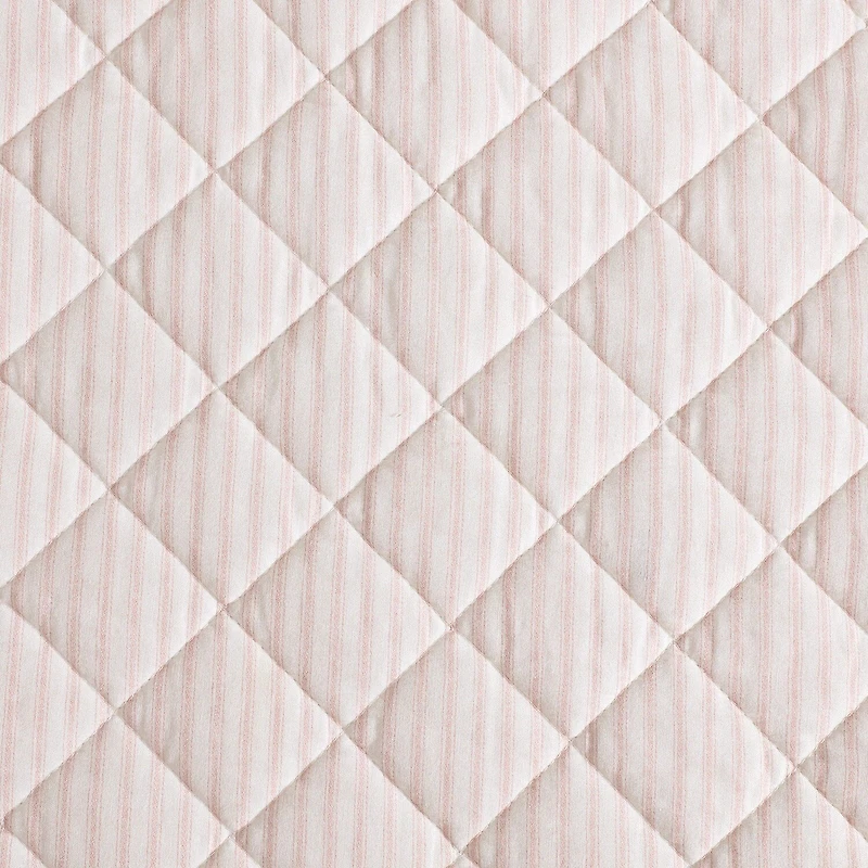 Laura Ashley Tessas Stripe Easy Care Quilt Set