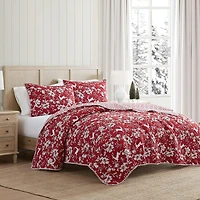 Martha Stewart Dancing Deer Easy Care Quilt Set