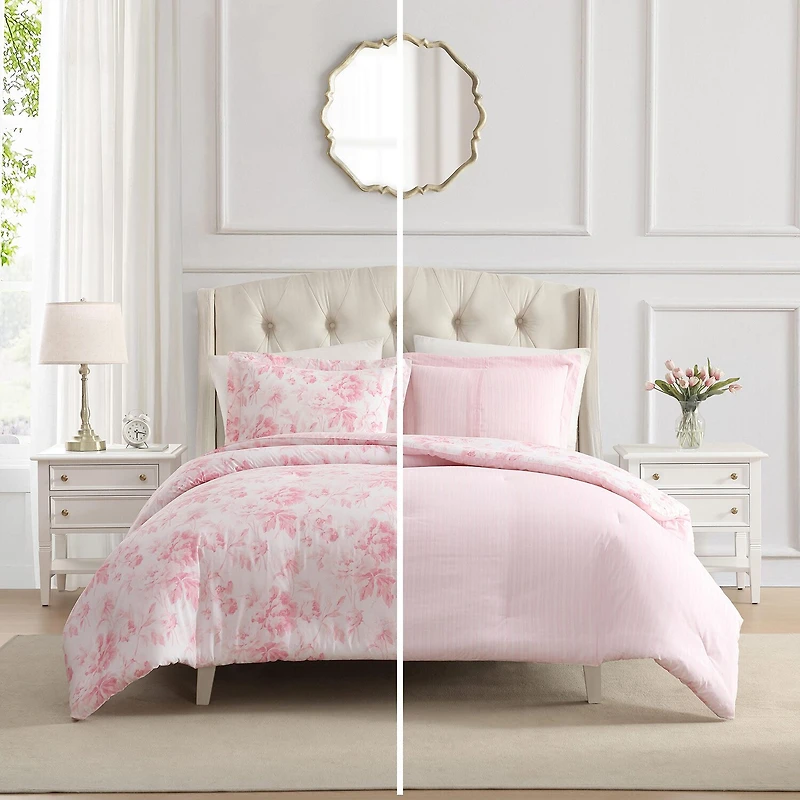 Laura Ashley Anja Toile Easy Care Comforter Set