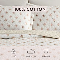 Laura Ashley Dorrie Easy Care Quilt Set