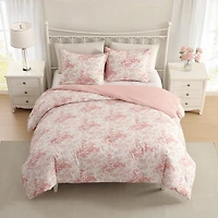 Laura Ashley Toile Delight Easy Care Comforter Set