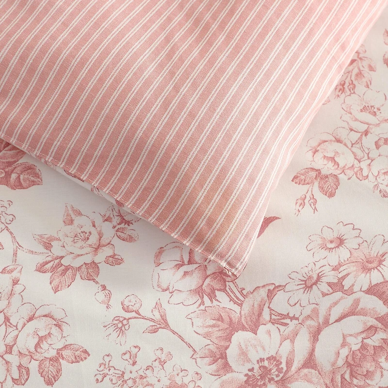 Laura Ashley Toile Delight Easy Care Comforter Set
