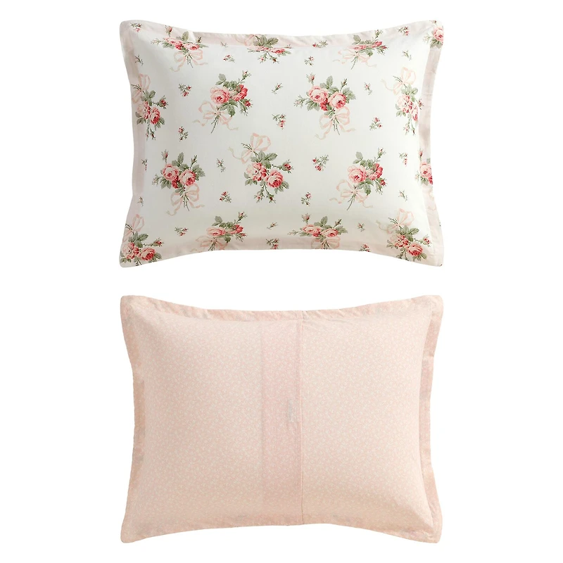 Laura Ashley Ribbon Bouquet Easy Care Comforter Set