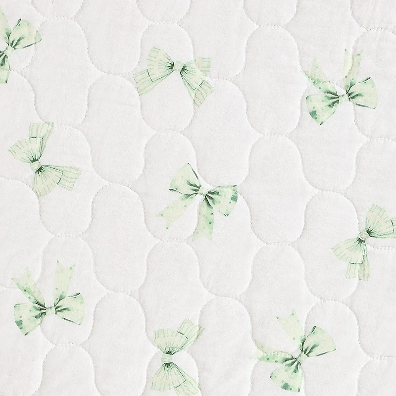 Laura Ashley Bouncy Bows Easy Care Quilt Set