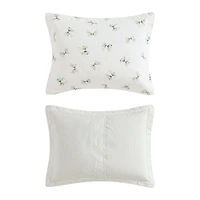 Laura Ashley Bouncy Bows Easy Care Quilt Set