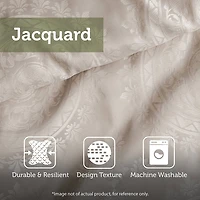 Madison Park Maisie 12-pc. Damask Jacquard Complete Bedding Set with Sheets