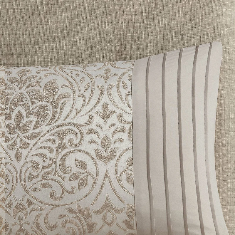 Madison Park Maisie 12-pc. Damask Jacquard Complete Bedding Set with Sheets