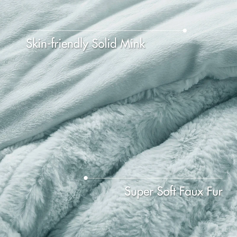 Madison Park York 3-pc. Faux Fur Midweight Comforter Set