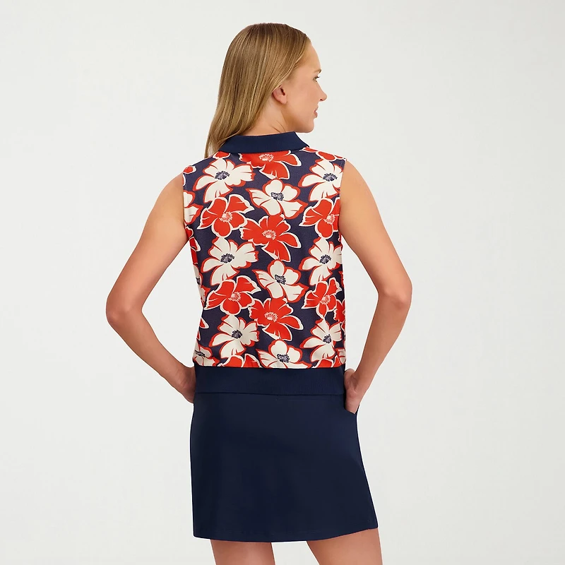 Stella Parker Womens Sleeveless Polo Shirt