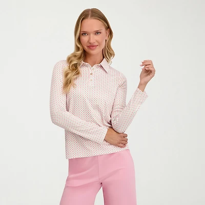 Stella Parker Womens Long Sleeve Polo Shirt