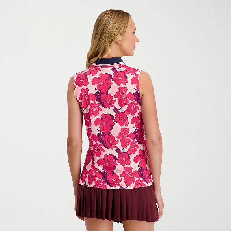 Stella Parker Womens Sleeveless Polo Shirt