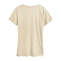 Gravestone Didnt Get Coffee Womens Crew Neck Short Sleeve Regular Fit Graphic T-Shirt