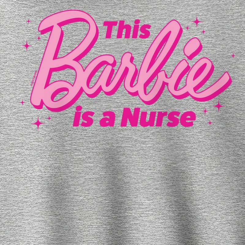 Nurse Womens Long Sleeve Barbie Hoodie