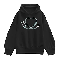 Nurse Heart Womens Long Sleeve Hoodie