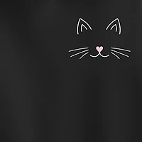 Cat Face Womens Long Sleeve Hoodie