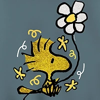 Woodstock Flower Womens Long Sleeve Peanuts Hoodie