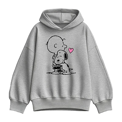 Charlie Hug Womens Long Sleeve Snoopy Hoodie